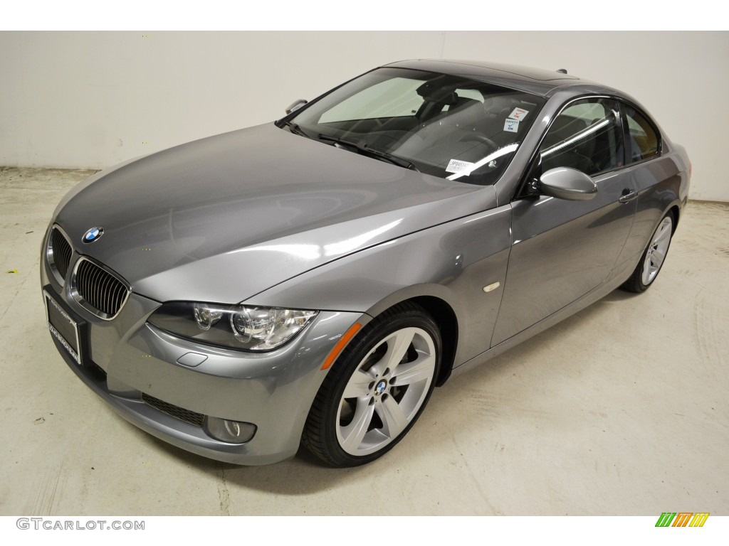 2009 3 Series 335i Coupe - Space Grey Metallic / Grey photo #5