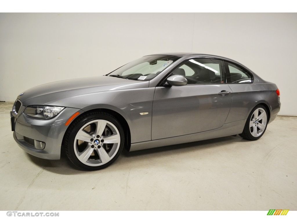2009 3 Series 335i Coupe - Space Grey Metallic / Grey photo #6