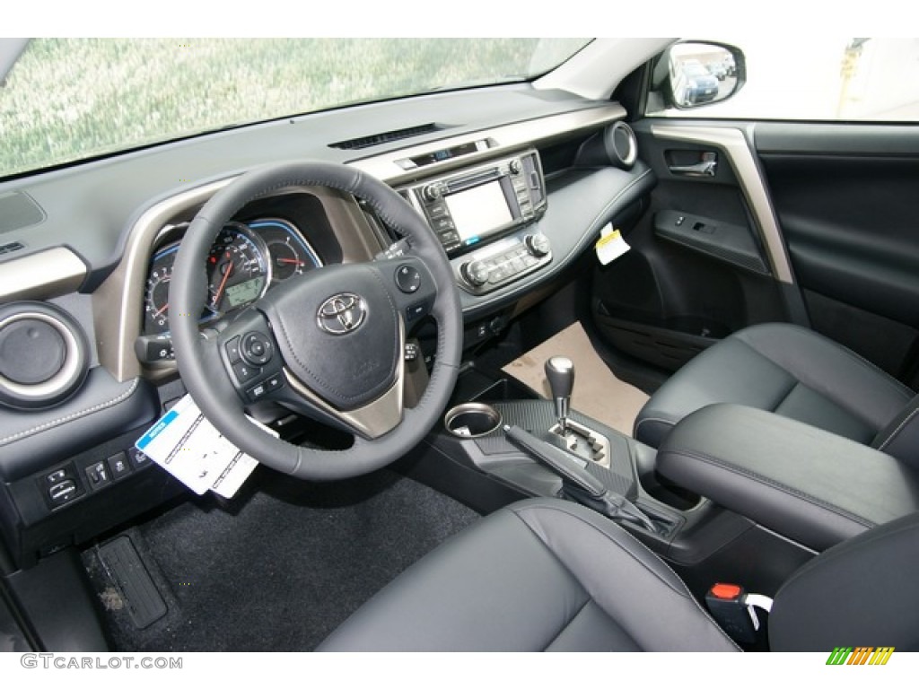 Black Interior 2013 Toyota RAV4 Limited AWD Photo #77918645
