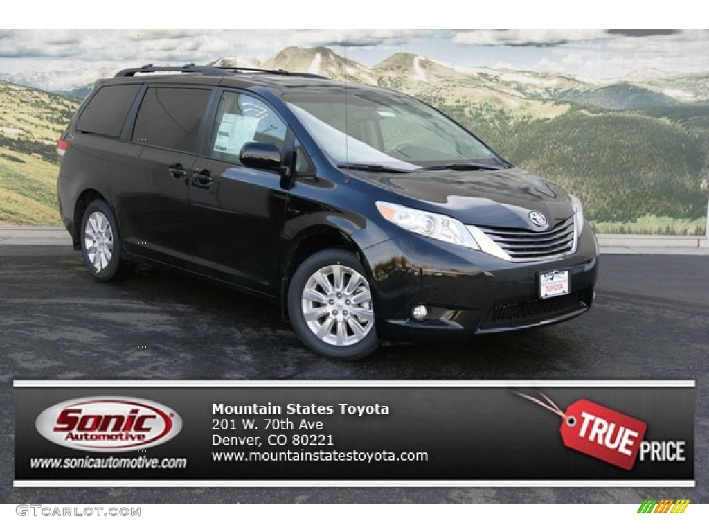 2013 Sienna XLE AWD - Black / Bisque photo #1