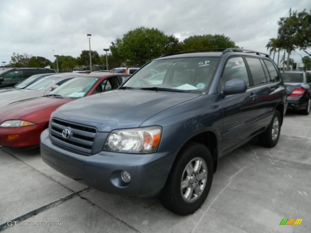 Bluestone Metallic 2006 Toyota Highlander V6 4WD Exterior Photo #77919696
