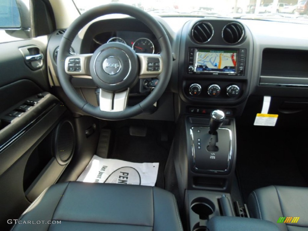2012 Jeep Compass Limited Dark Slate Gray Dashboard Photo #77919809