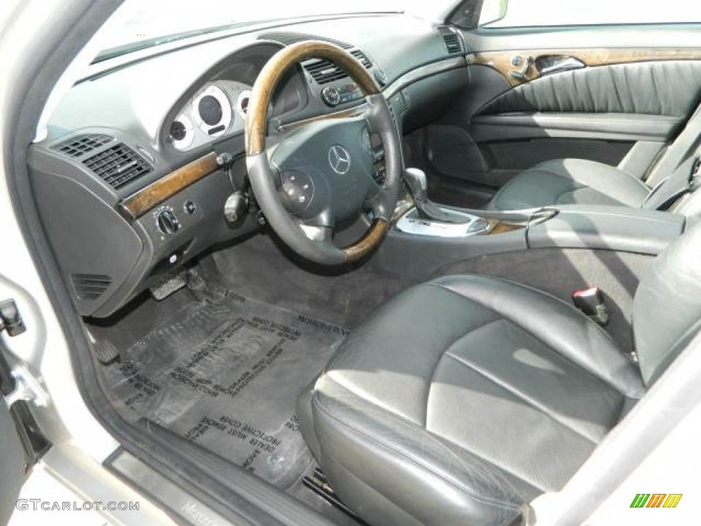 Black Interior 2004 Mercedes-Benz E 500 Sedan Photo #77919898