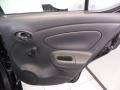 Charcoal 2012 Nissan Versa 1.6 S Sedan Door Panel