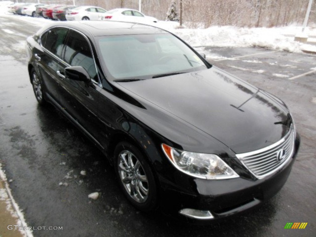 Obsidian Black 2009 Lexus LS 460 AWD Exterior Photo #77921542