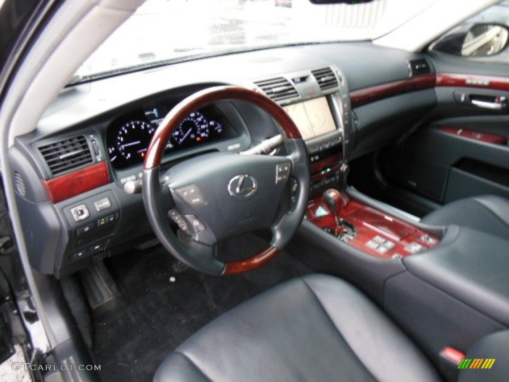 Black Interior 2009 Lexus LS 460 AWD Photo #77921584