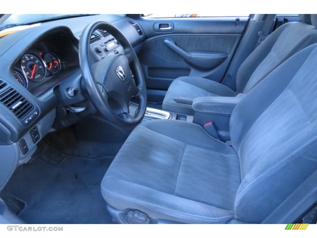 Gray Interior 2004 Honda Civic LX Sedan Photo #77921635