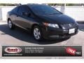 Crystal Black Pearl - Civic LX Coupe Photo No. 1