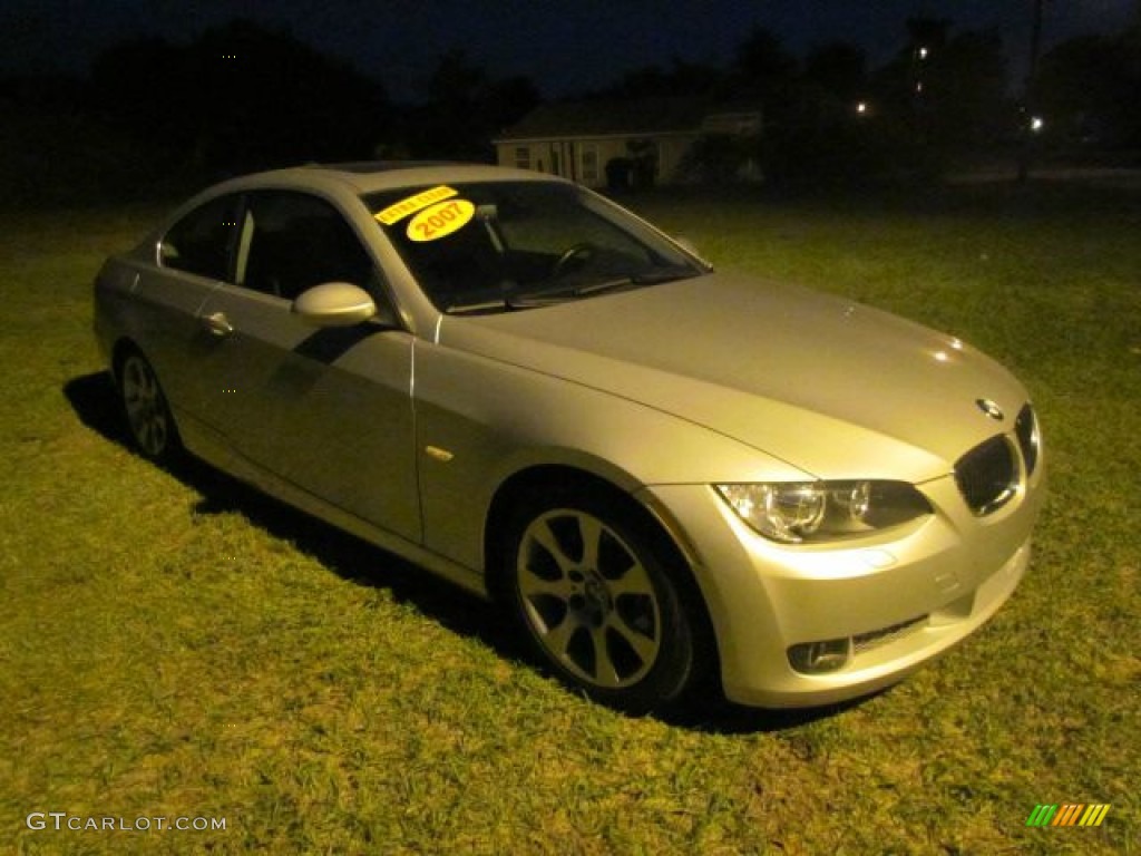 2007 3 Series 335i Coupe - Titanium Silver Metallic / Black photo #3