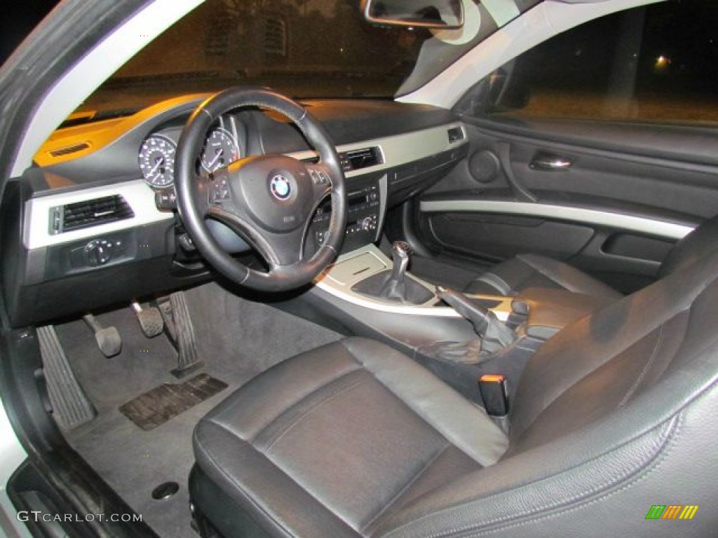 2007 3 Series 335i Coupe - Titanium Silver Metallic / Black photo #7