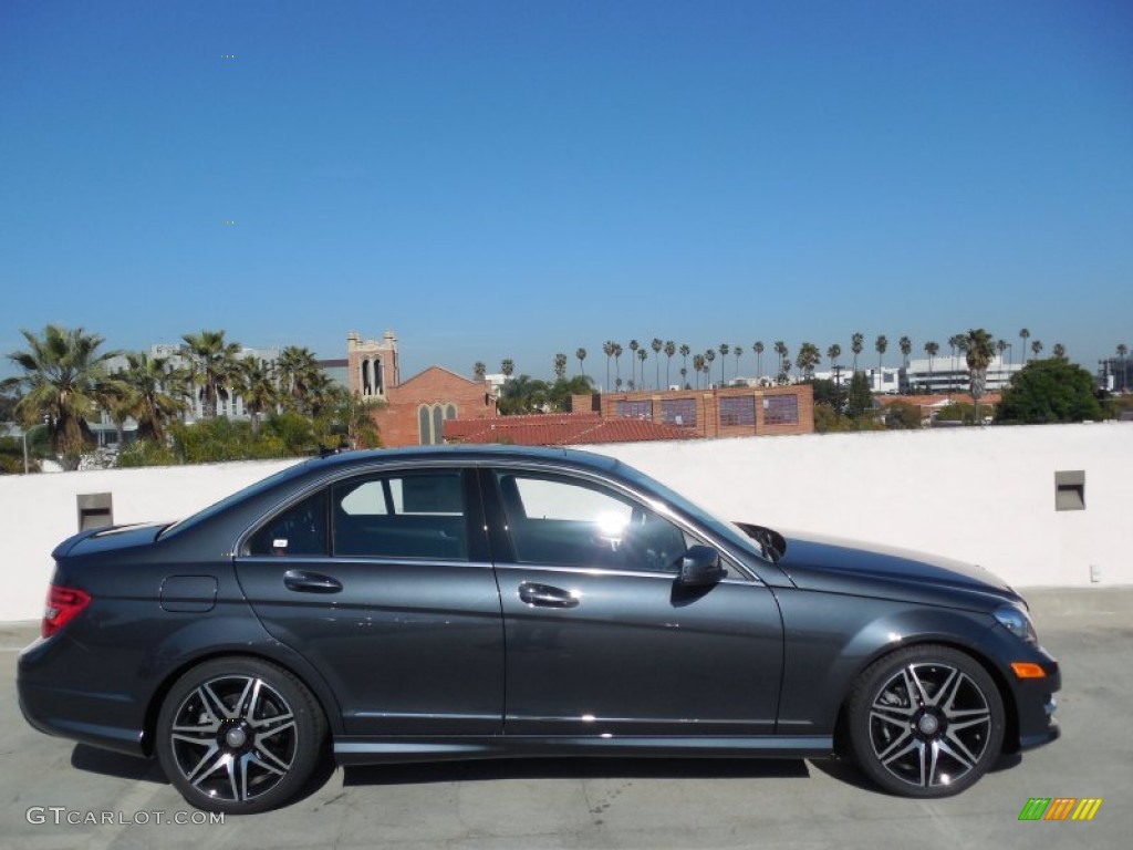 Steel Grey Metallic 2013 Mercedes-Benz C 250 Sport Exterior Photo #77921842