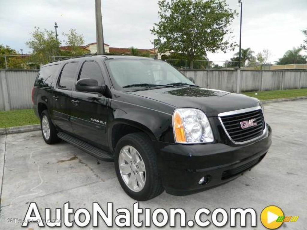 2008 Yukon XL SLT - Onyx Black / Ebony photo #1