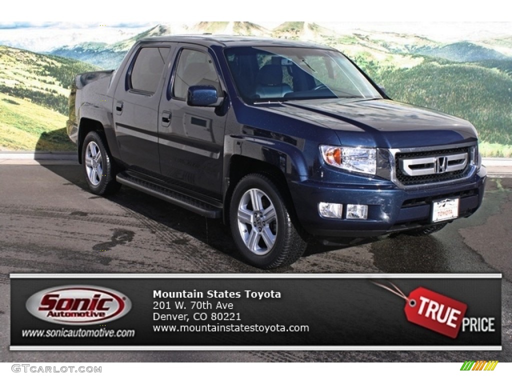 2010 Ridgeline RTL - Bali Blue Pearl / Gray photo #1