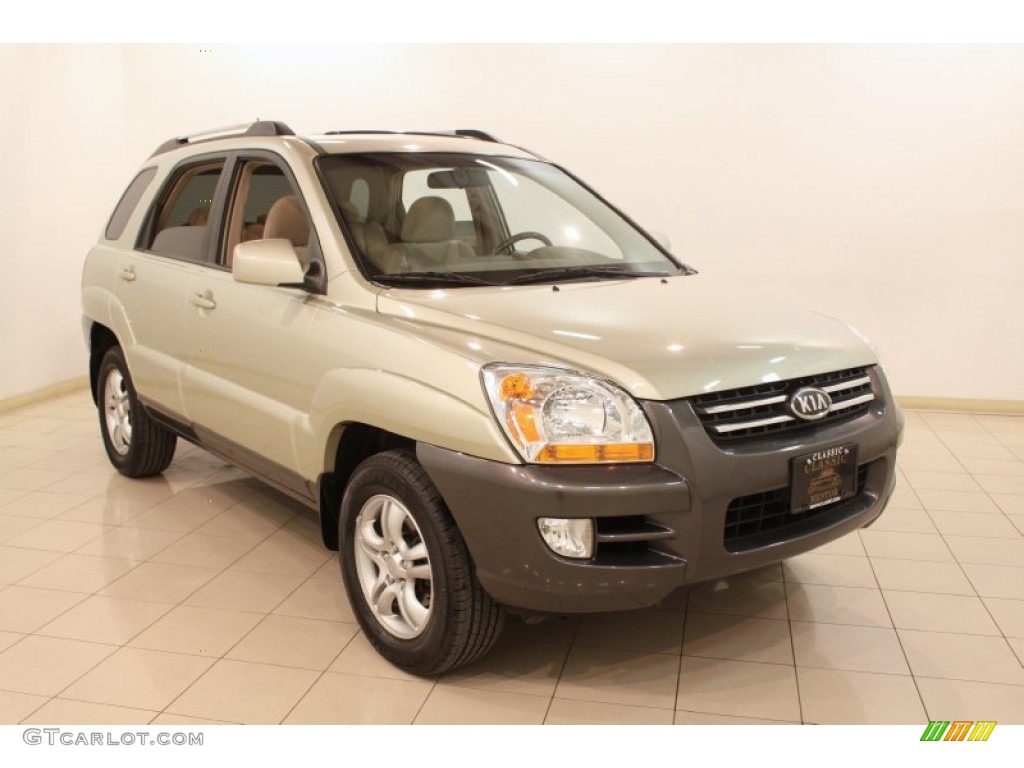 2006 Sportage LX V6 - Champagne Metallic / Beige photo #1