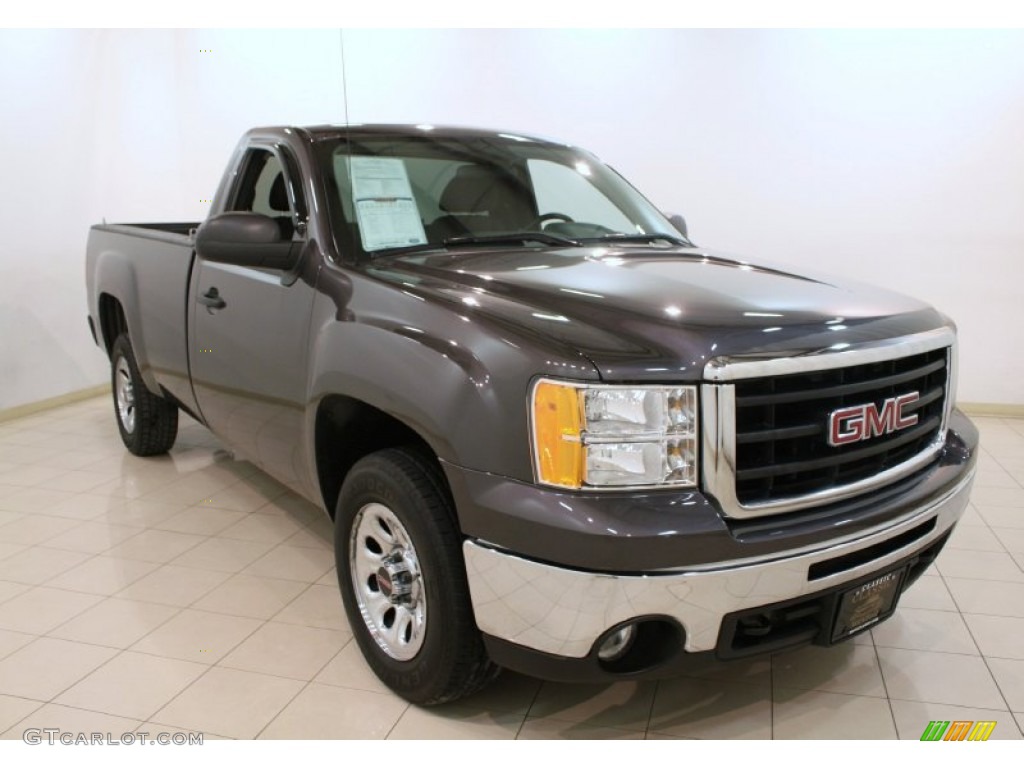 2010 Sierra 1500 Regular Cab - Storm Gray Metallic / Dark Titanium photo #1