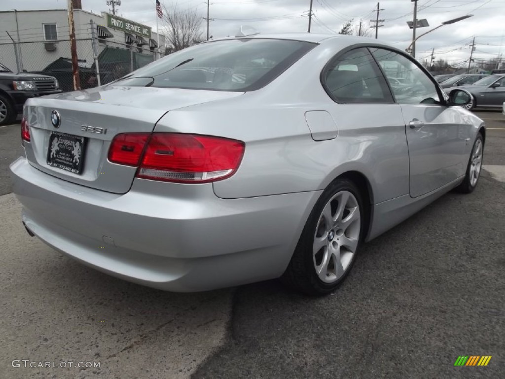 2009 3 Series 328xi Coupe - Titanium Silver Metallic / Black photo #4