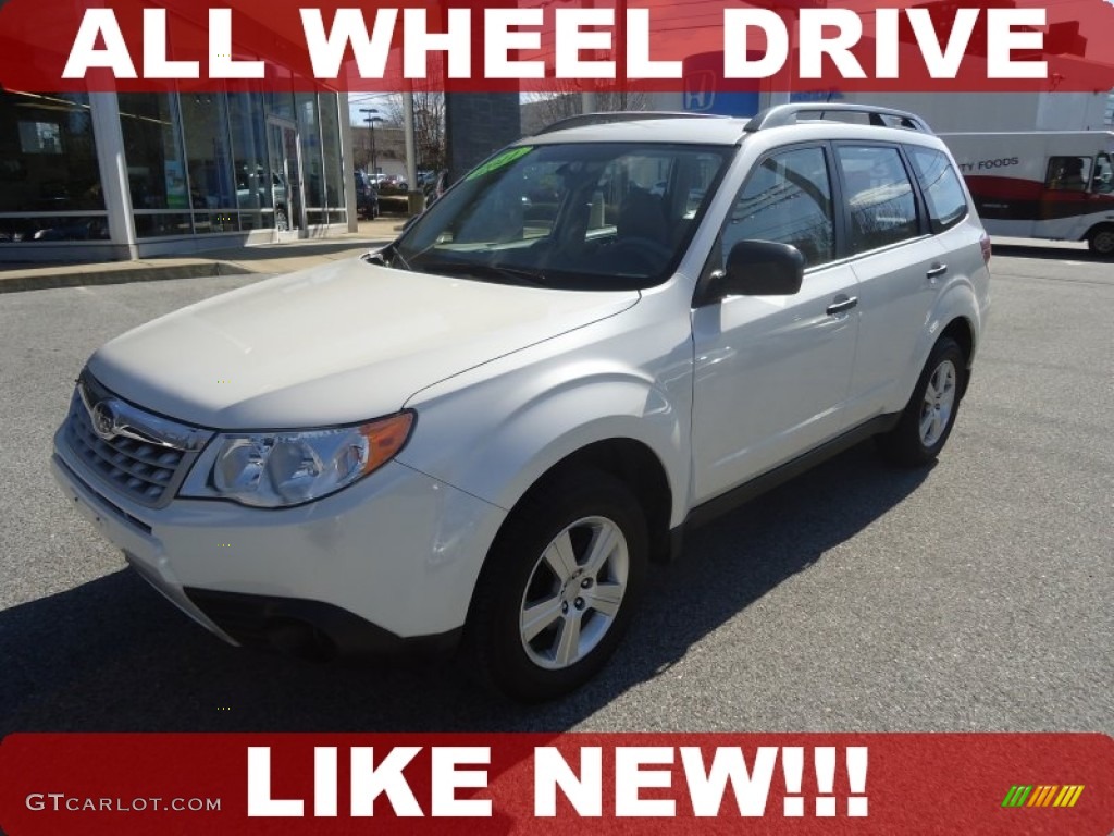 Satin White Pearl Subaru Forester