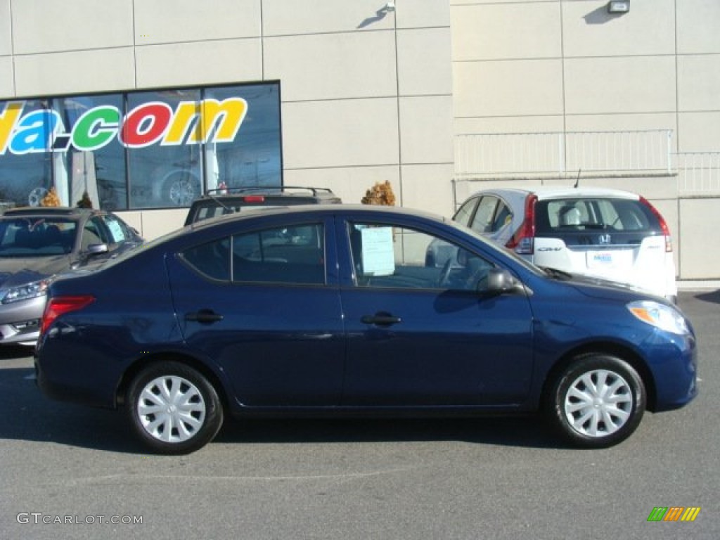 2012 Versa 1.6 S Sedan - Blue Onyx Metallic / Charcoal photo #3