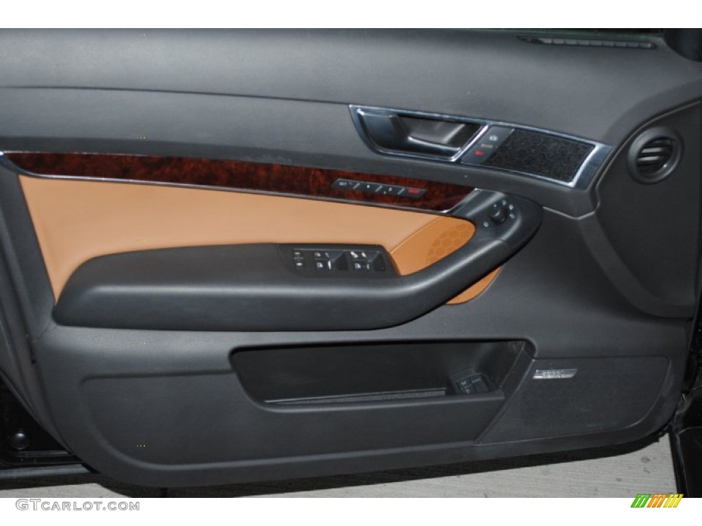 2005 Audi A6 4.2 quattro Sedan Amaretto Door Panel Photo #77926929