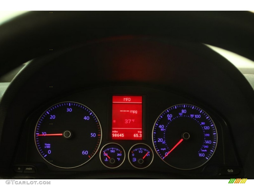 2009 Volkswagen Jetta TDI Sedan Gauges Photo #77927073