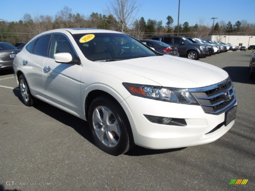 White Diamond Pearl 2010 Honda Accord Crosstour EX-L Exterior Photo #77927406