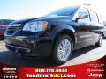 Brilliant Black Crystal Pearl 2013 Chrysler Town & Country Limited