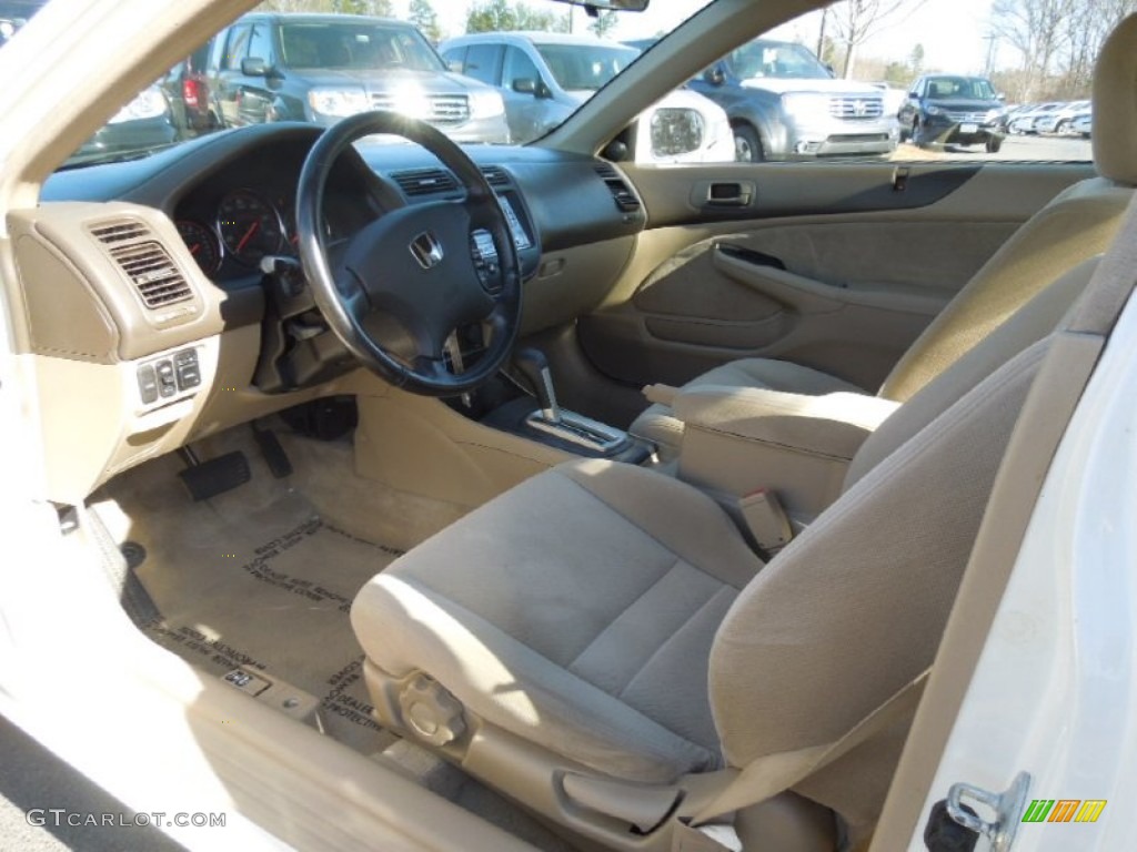 Ivory Interior 2005 Honda Civic EX Coupe Photo #77928885