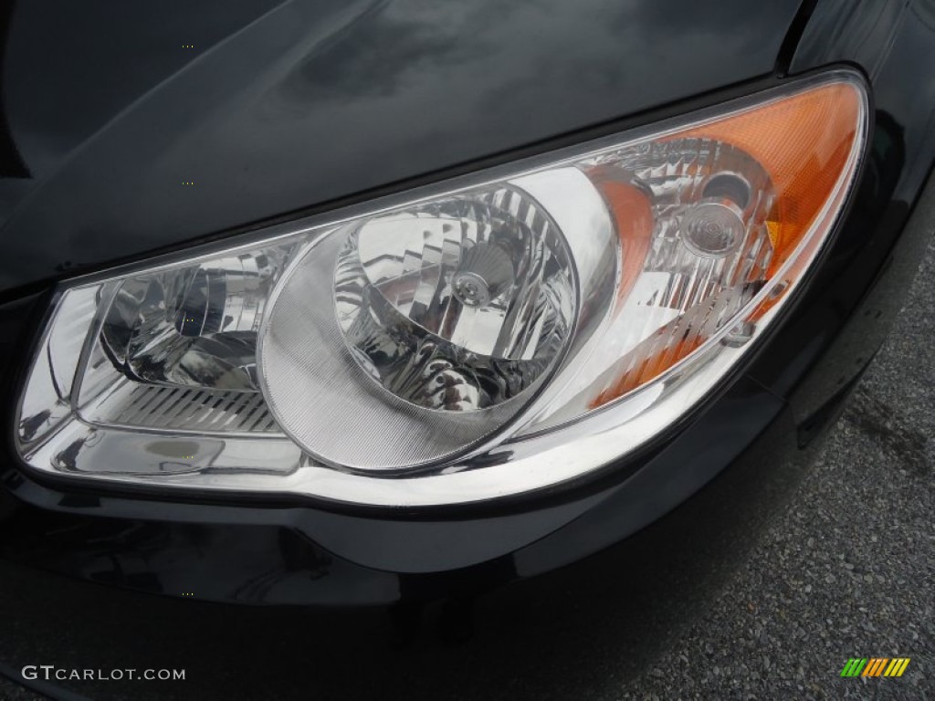 2007 Elantra Limited Sedan - Black Pearl / Gray photo #38