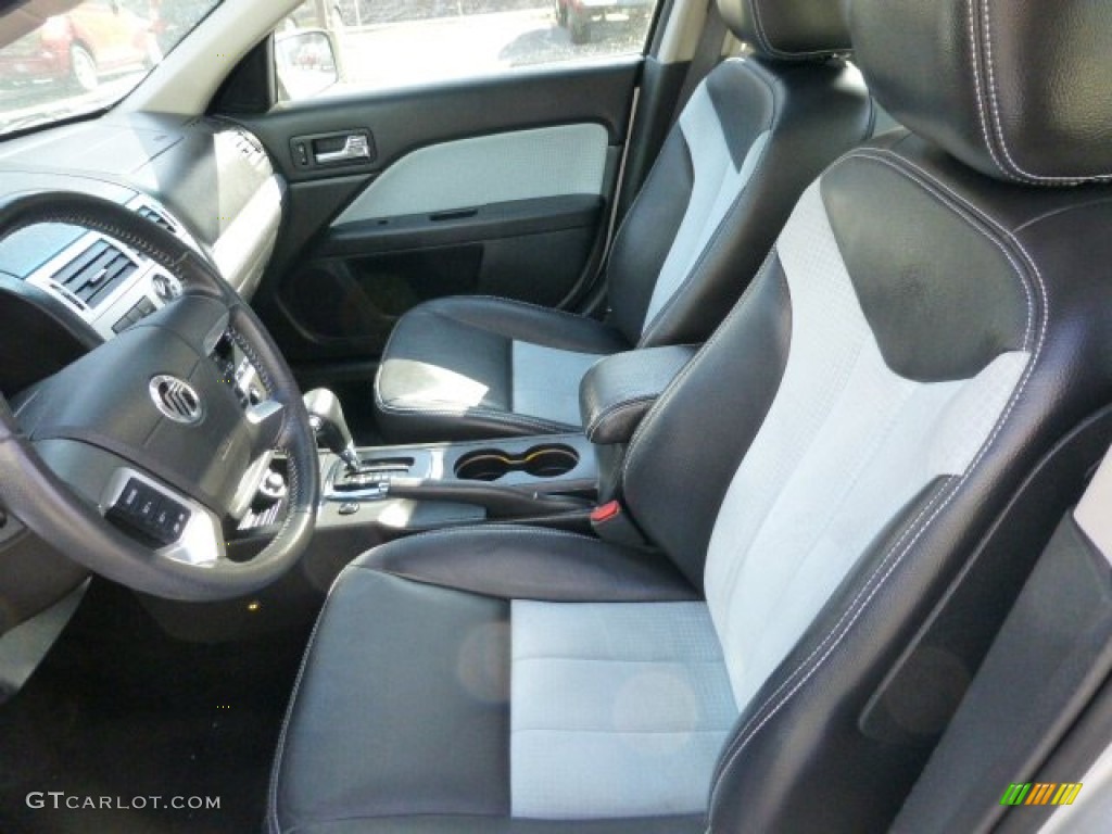 Dark Charcoal/Ice Blue Alcantara Interior 2009 Mercury Milan I4 Appearance Package Photo #77930550