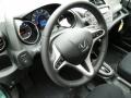 2013 Honda Fit Sport Black Interior Steering Wheel Photo
