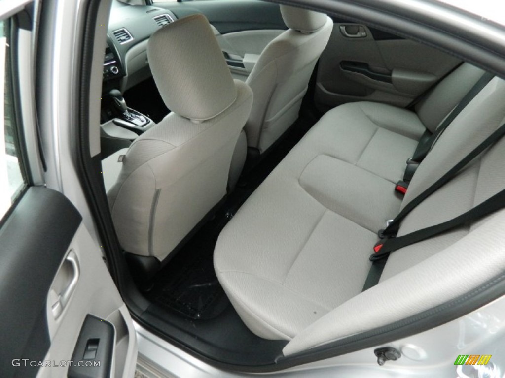 Gray Interior 2013 Honda Civic LX Sedan Photo #77931537