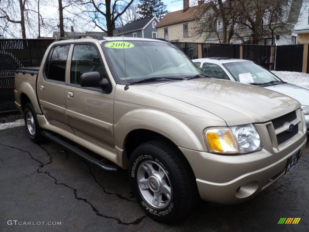 2004 Explorer Sport Trac XLT - Pueblo Gold Metallic / Medium Dark Flint/Dark Flint photo #2