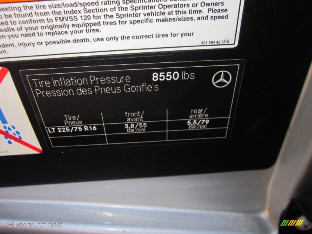 2004 Sprinter Van 2500 High Roof Passenger - Brilliant Silver Metallic / Gray photo #49