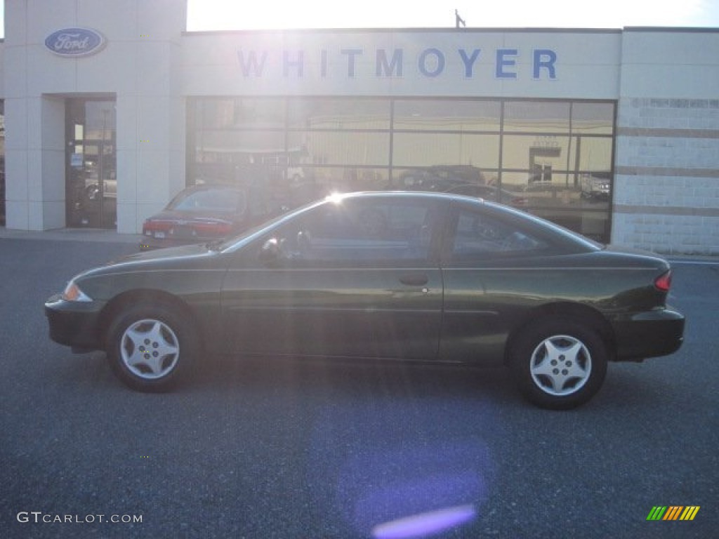2000 Cavalier Coupe - Dark Colorado Green Metallic / Graphite photo #1