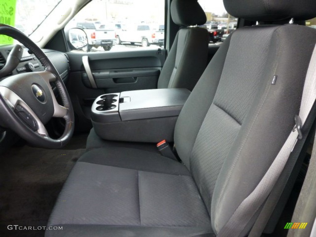Ebony Interior 2010 Chevrolet Silverado 1500 LT Extended Cab 4x4 Photo #77934121