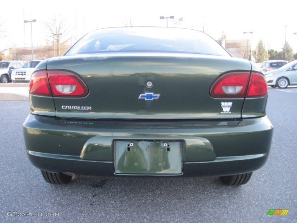 2000 Cavalier Coupe - Dark Colorado Green Metallic / Graphite photo #4