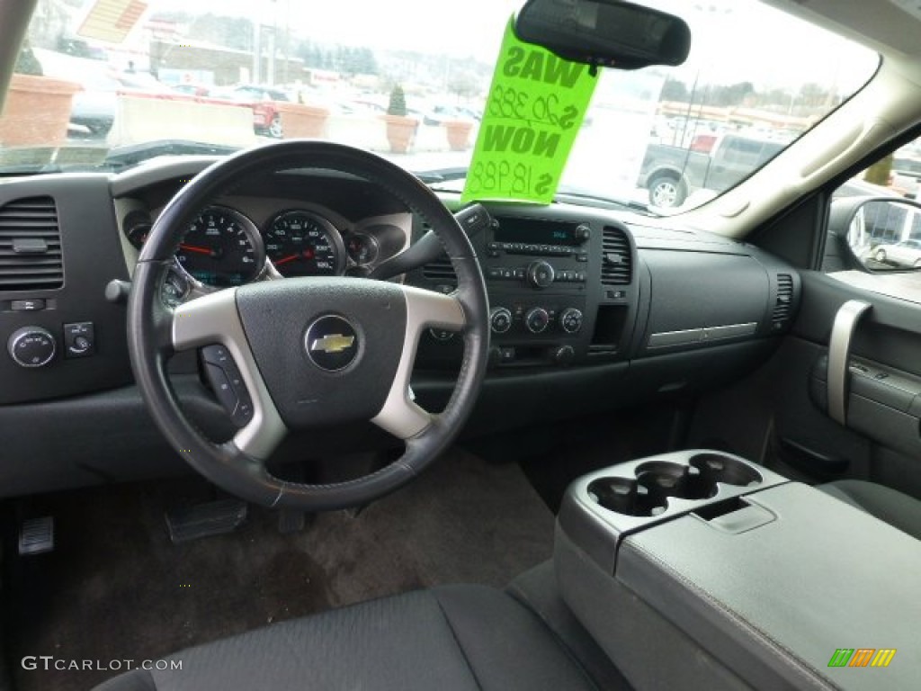2010 Chevrolet Silverado 1500 LT Extended Cab 4x4 Ebony Dashboard Photo #77934169