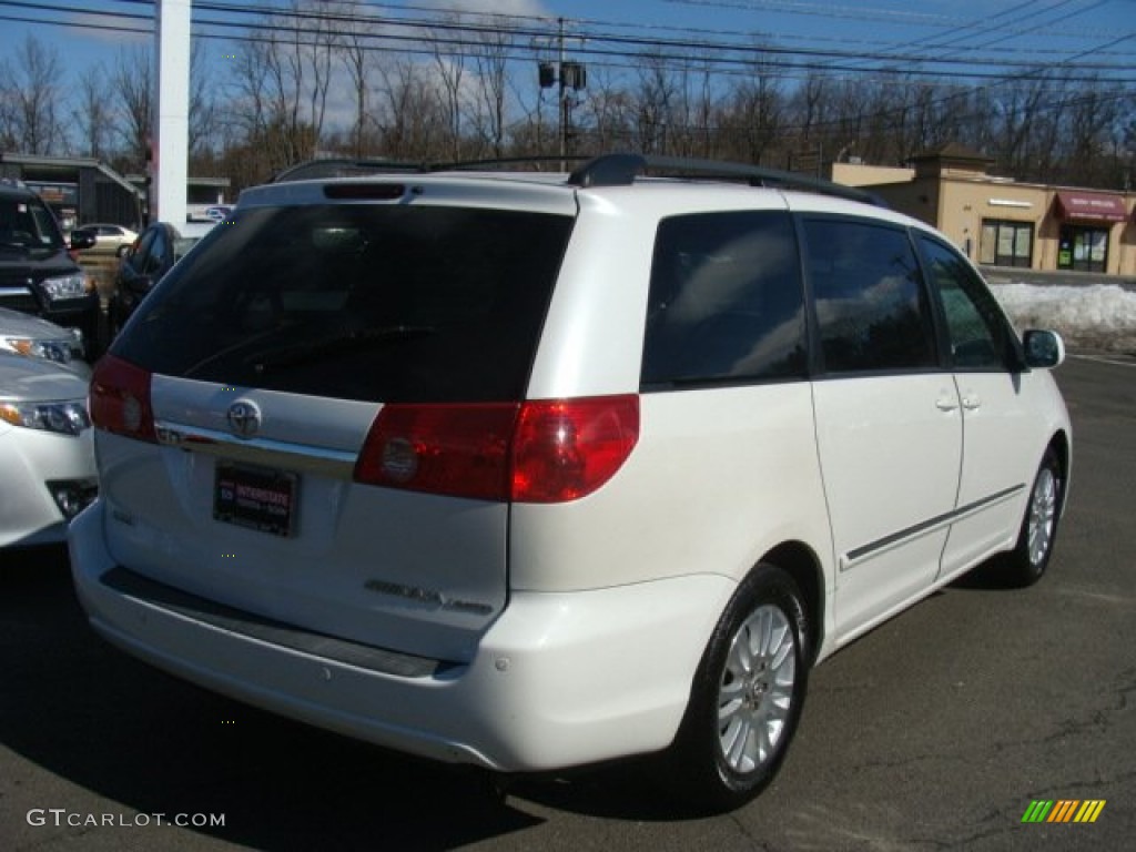 2007 Sienna XLE - Arctic Frost Pearl White / Stone photo #4