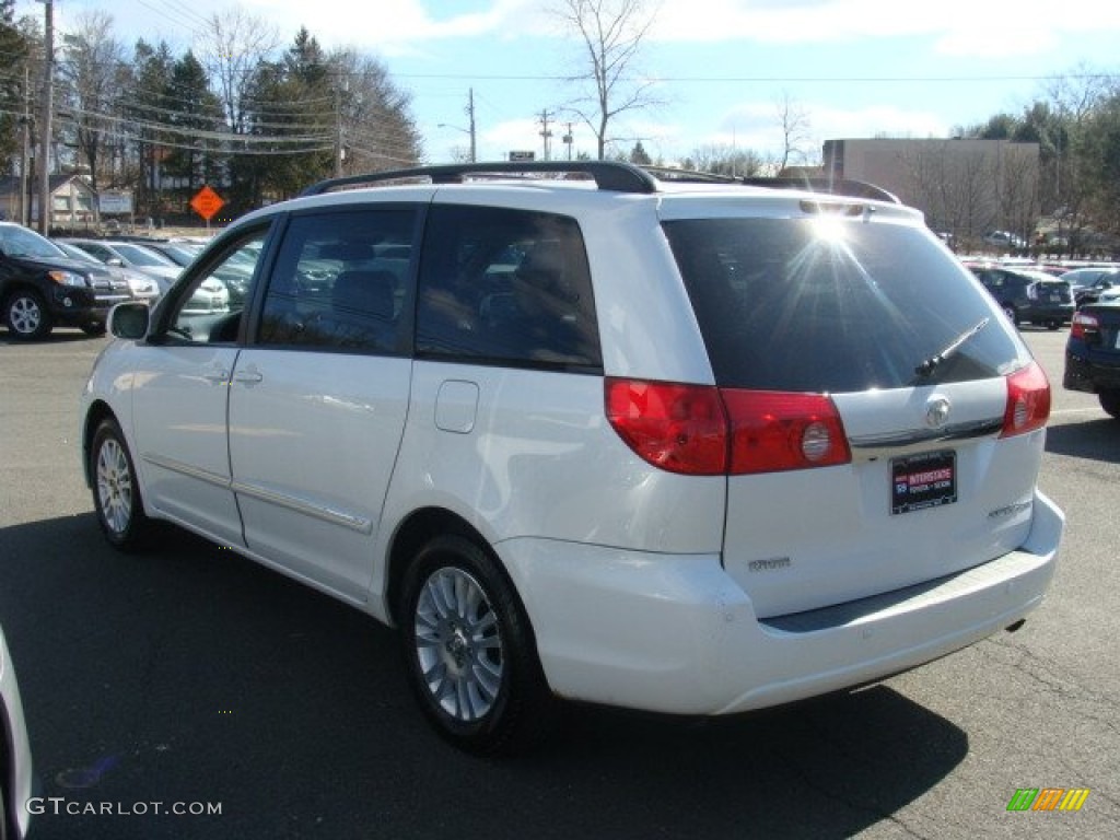 2007 Sienna XLE - Arctic Frost Pearl White / Stone photo #6