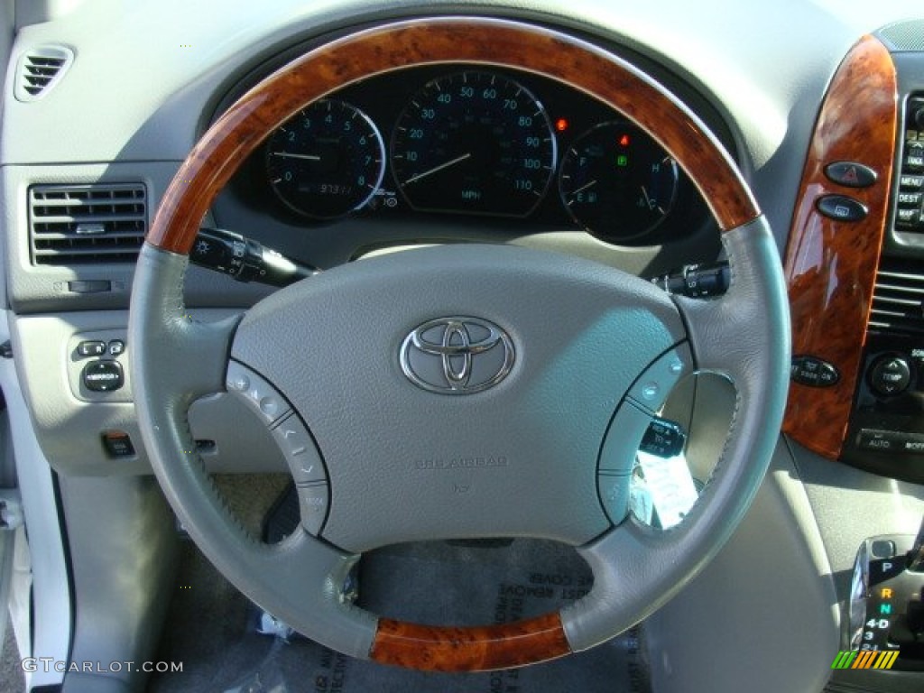 2007 Toyota Sienna XLE Stone Steering Wheel Photo #77934907