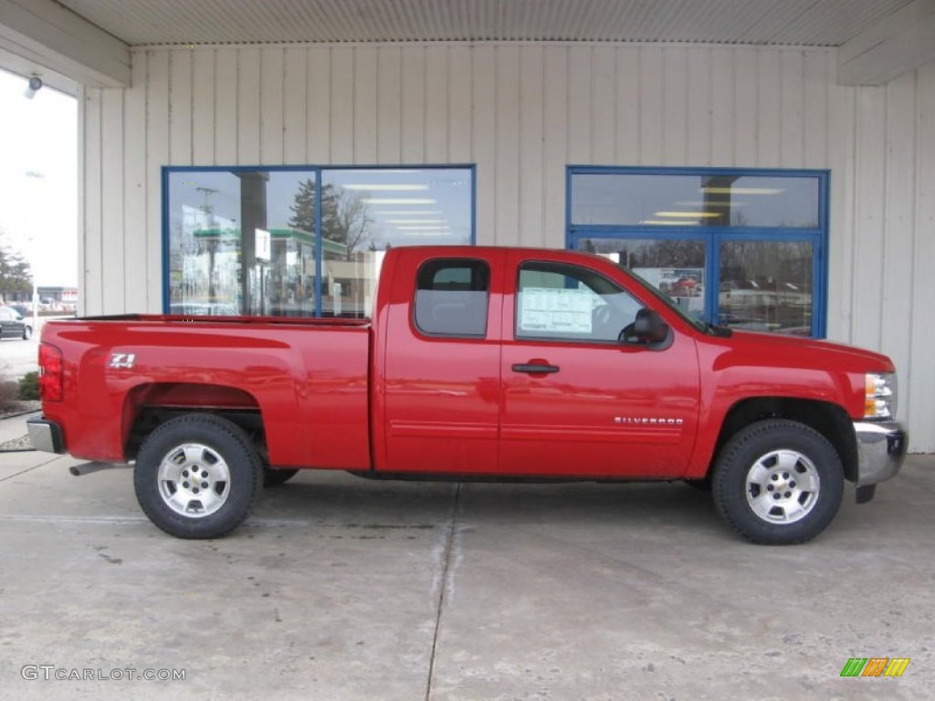 2013 Silverado 1500 LT Extended Cab 4x4 - Victory Red / Ebony photo #2