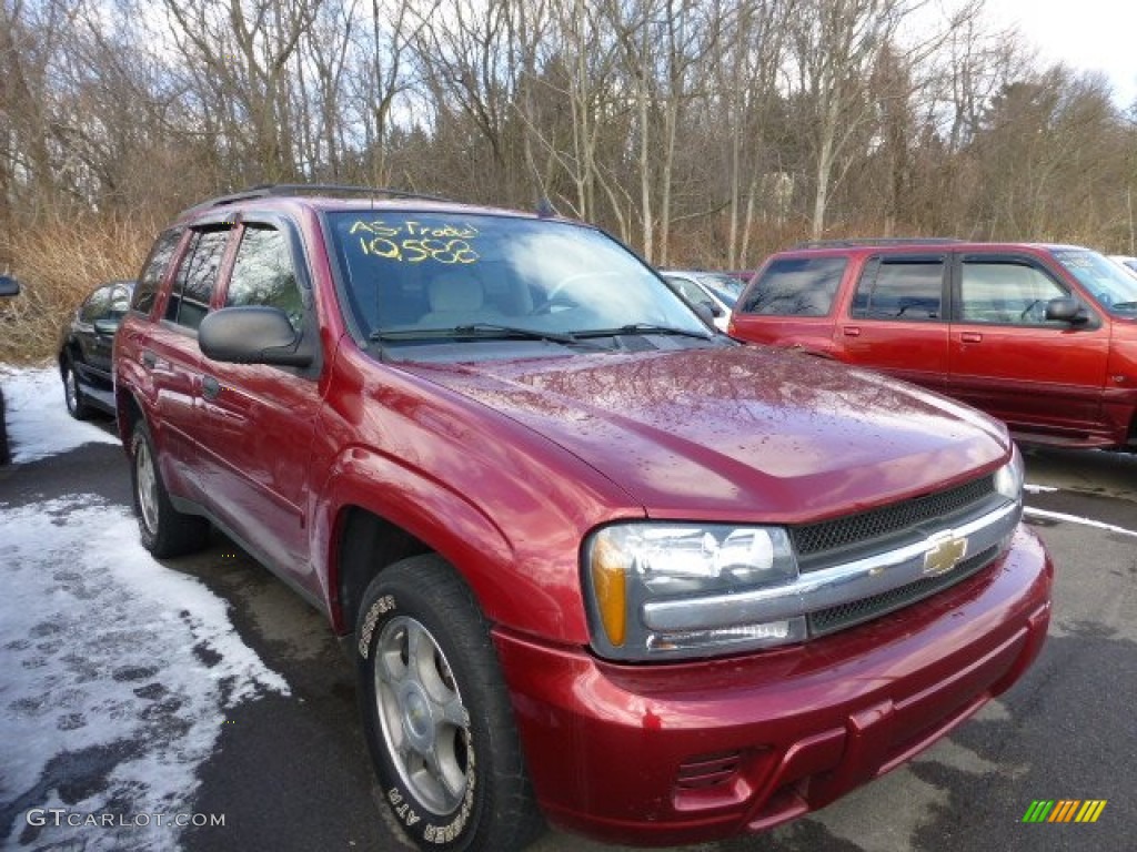 Red Jewel Tint Coat 2007 Chevrolet TrailBlazer LS 4x4 Exterior Photo #77935974