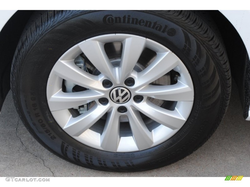 2013 Volkswagen Passat 2.5L S Wheel Photo #77936082