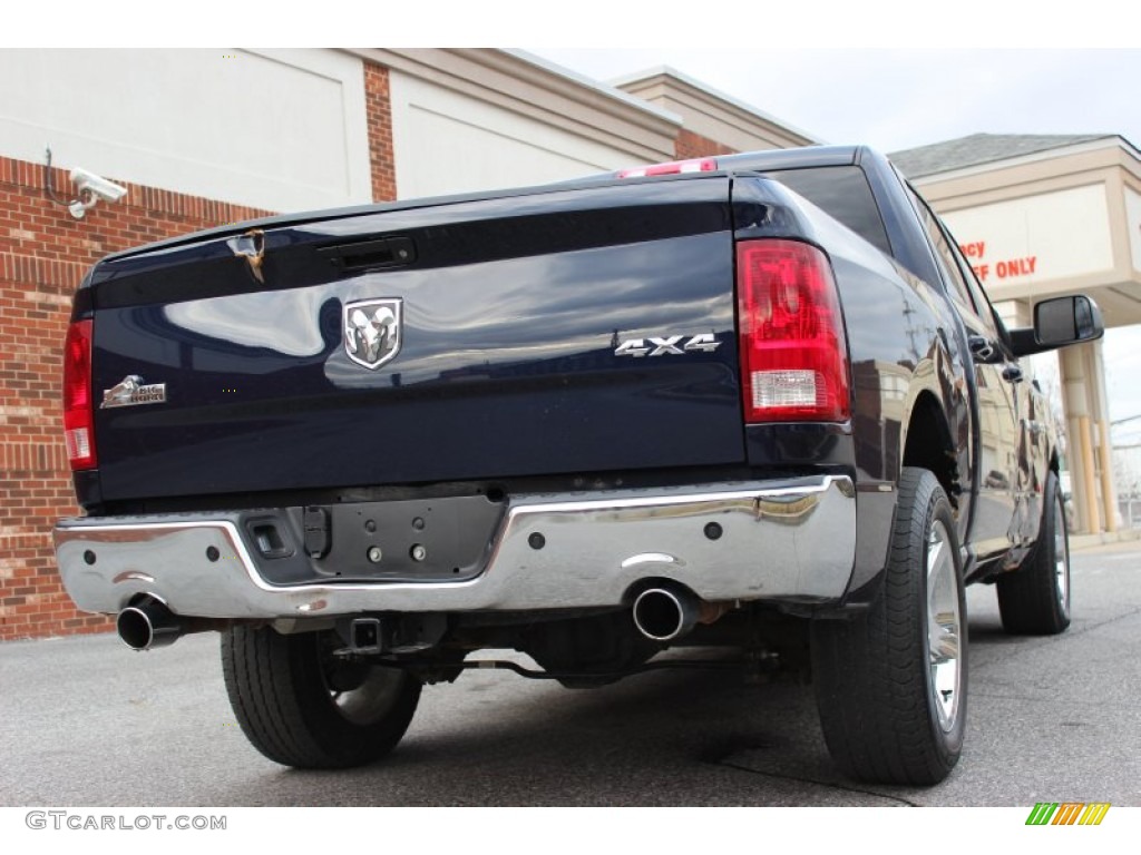 True Blue Pearl 2012 Dodge Ram 1500 Big Horn Crew Cab 4x4 Exterior Photo #77937345