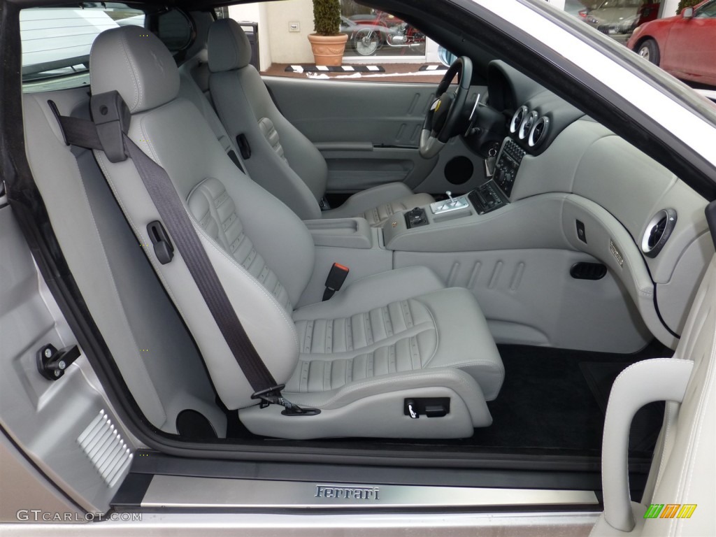 Grey Interior 2005 Ferrari 575 Superamerica Roadster F1 Photo #77937408