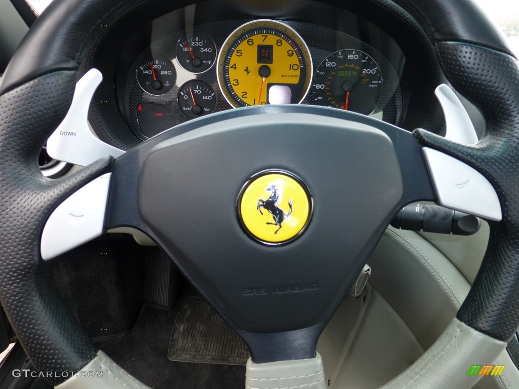 2005 Ferrari 575 Superamerica Roadster F1 Grey Steering Wheel Photo #77937483