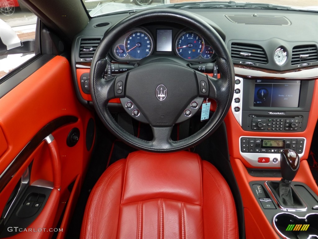 2008 Maserati GranTurismo Standard GranTurismo Model Rosso Corallo (Red) Steering Wheel Photo #77938593
