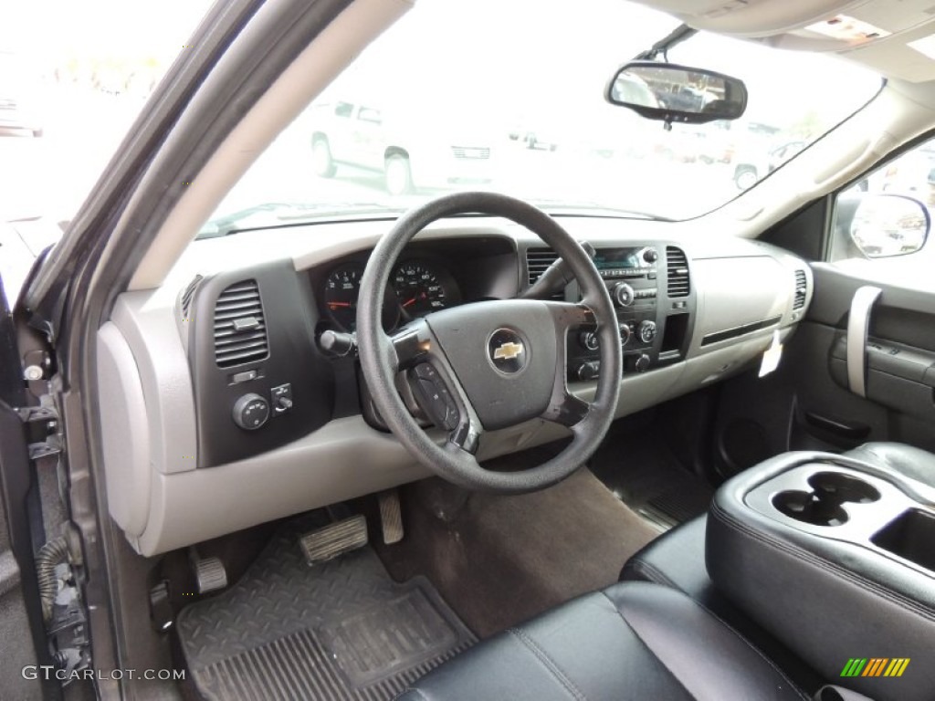 Dark Titanium Interior 2010 Chevrolet Silverado 1500 LS Crew Cab Photo #77939308