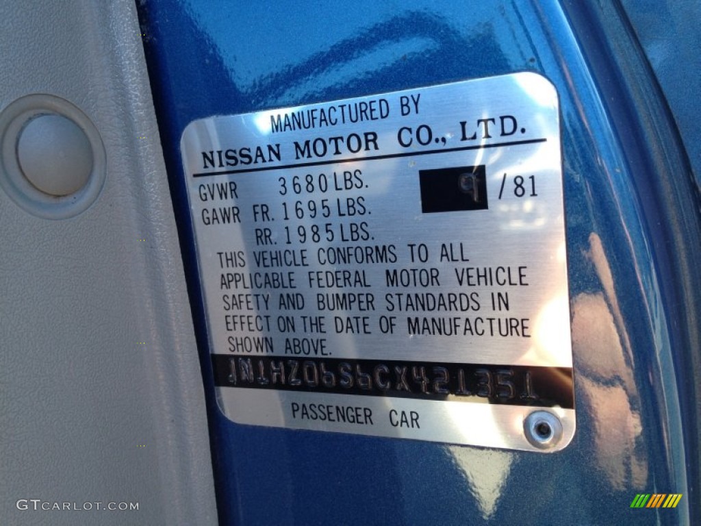 1982 Datsun 280ZX 2+2 Coupe Info Tag Photo #77939337