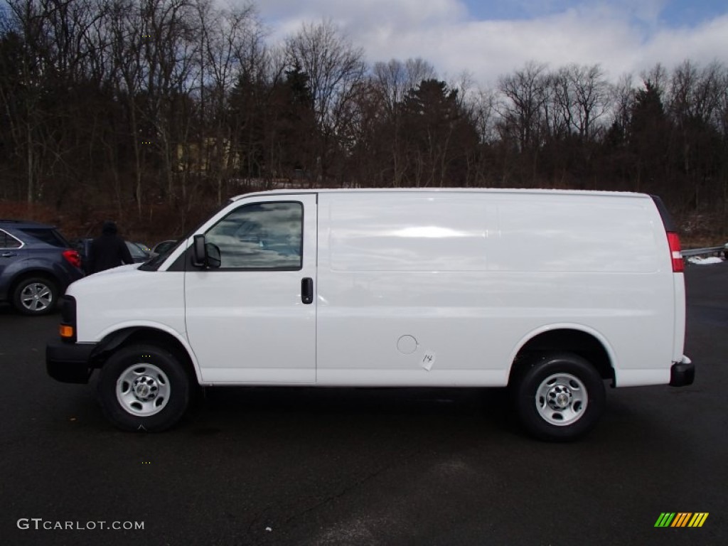 Summit White 2013 Chevrolet Express 2500 Cargo Van Exterior Photo #77939829